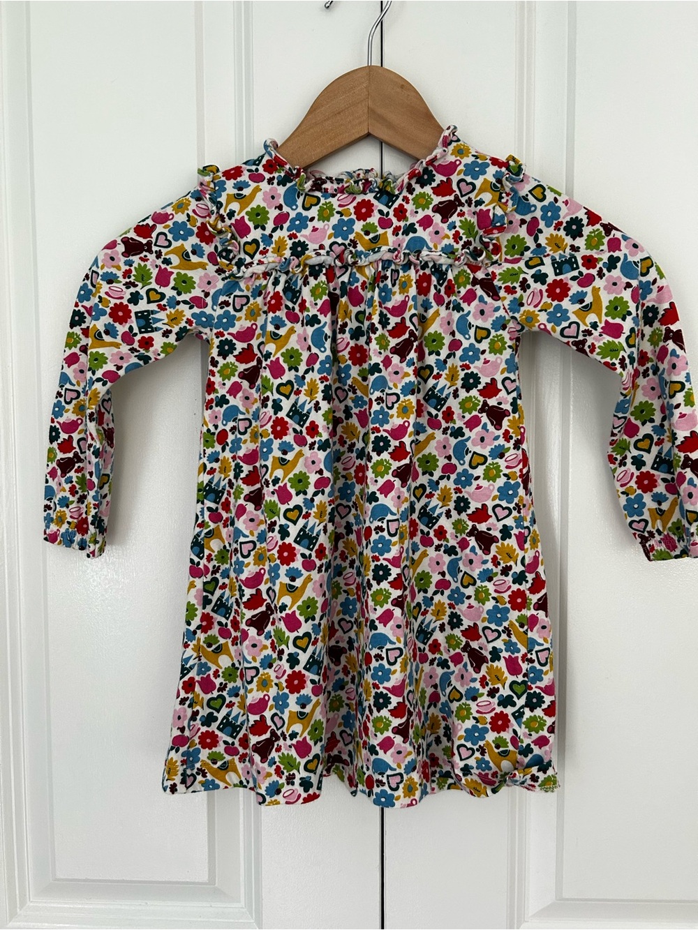 Mini Boden colorful favorite things toys dress 2-3 years cotton